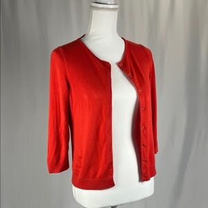 Red/Pink Button-Up Cardigan Size Small